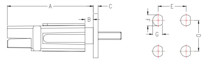 Kombinasie van Power connector 180-5