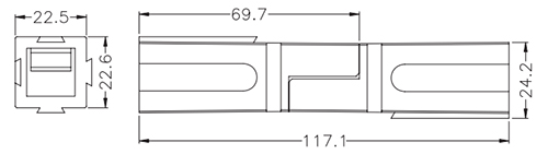 Combinación do conector de alimentación PA120-1