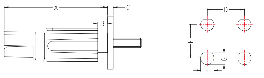 Combinación do conector de alimentación PA120-7