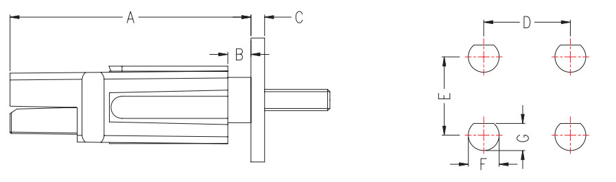 பவர் கனெக்டரின் சேர்க்கை PA120-7