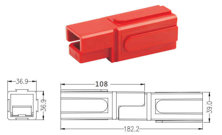 Combinación de conector de alimentación PA350