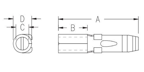 Kombination af strømstik PA45-2