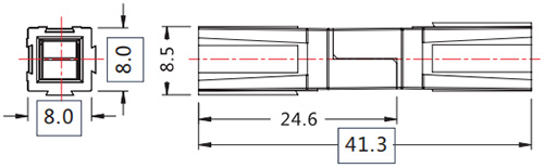 Combinazione di connettore di alimentazione PA45-5