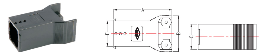 Combinación do conector de alimentación PA45-7