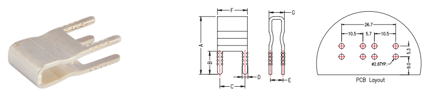 Combination of Power connector PA75-11