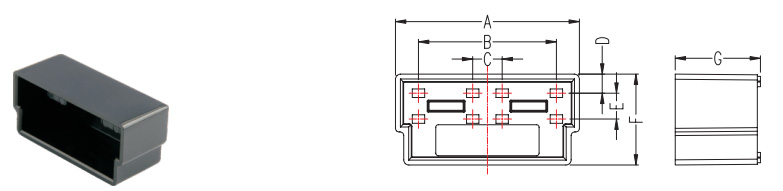 Combination of Power connector PA75-12