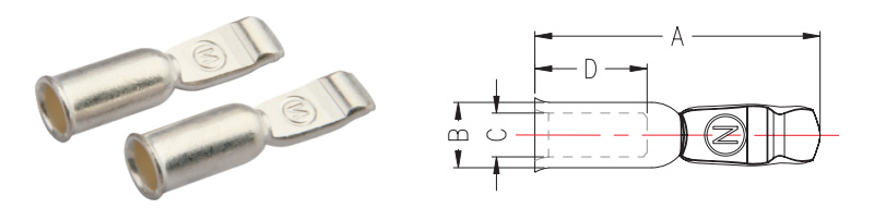 Combinación de conector de alimentación PA75-6