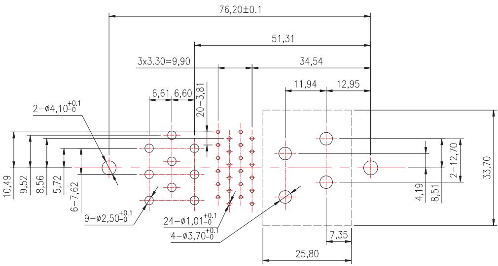 DJL37 Series Plugg PCB monteringshull