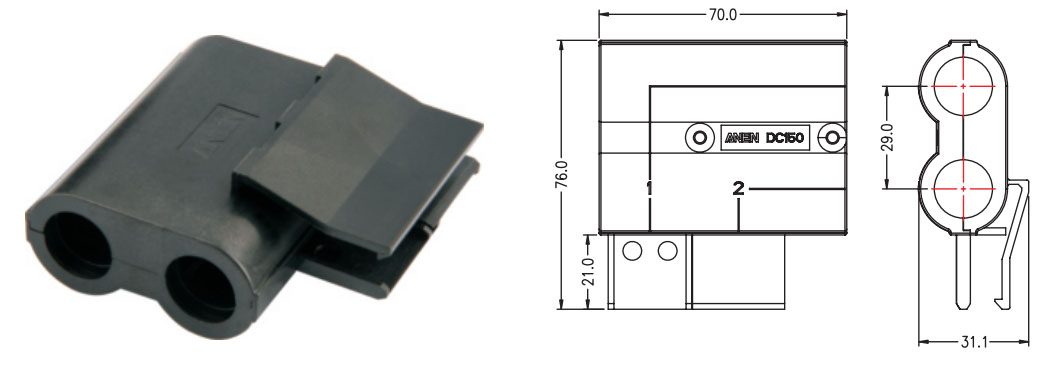 Moduluaren potentzia-konektorea DC50&DC150-5