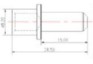 Conector de alimentación do módulo DJL125