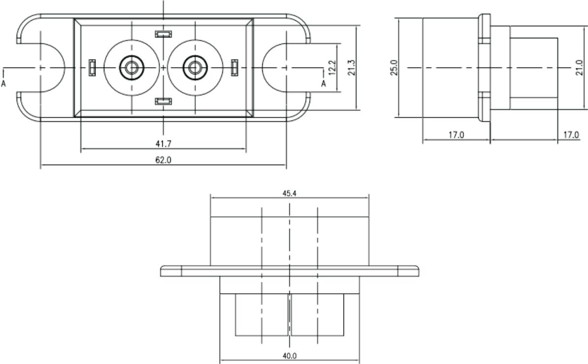 Connecteur d'alimentation du module Taille de la prise DJL150