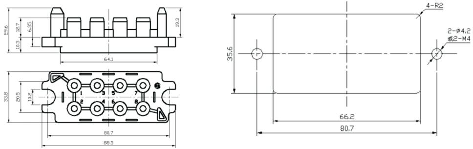 Modulströmkontakt DJL8-8