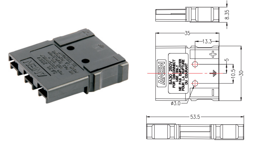 Multipole Fais Fab Connectors SA30-3