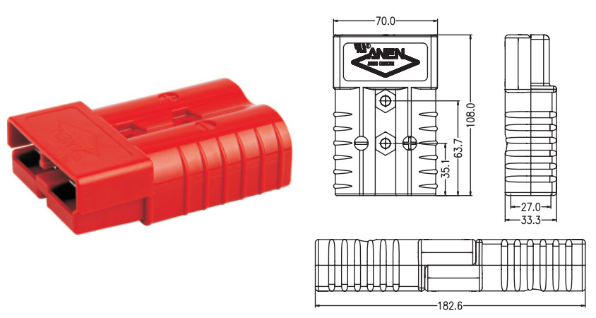 Multipole Power Connectors SA350-3