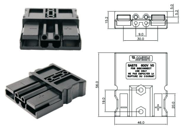 Connectors d'alimentació multipolars SAS75&SAS75X-3