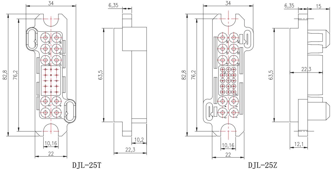 Outline è dimensioni di muntatura