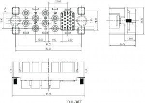 Outline dimensions and mounting dimensions b