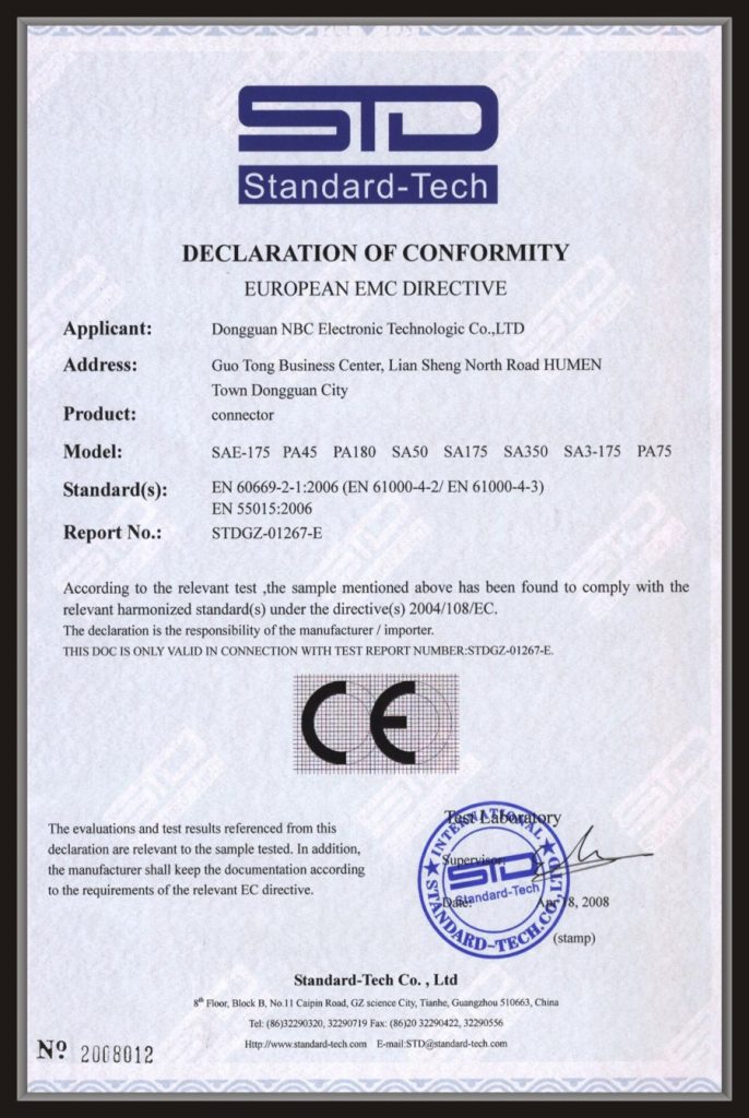 Certificado CE PA