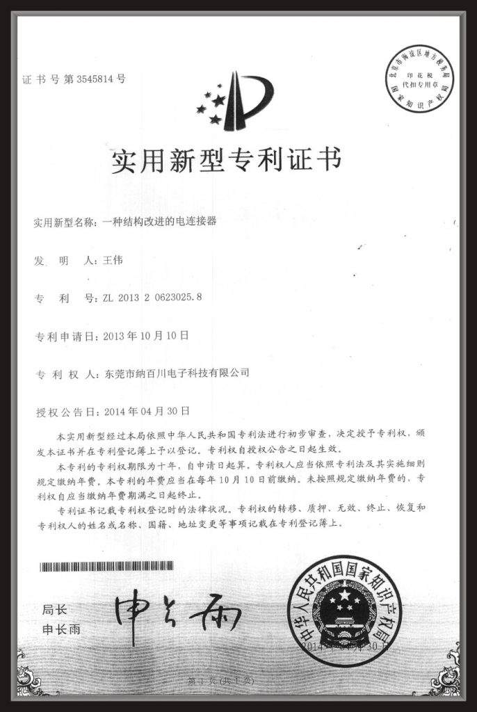 Patent Certificate (10)
