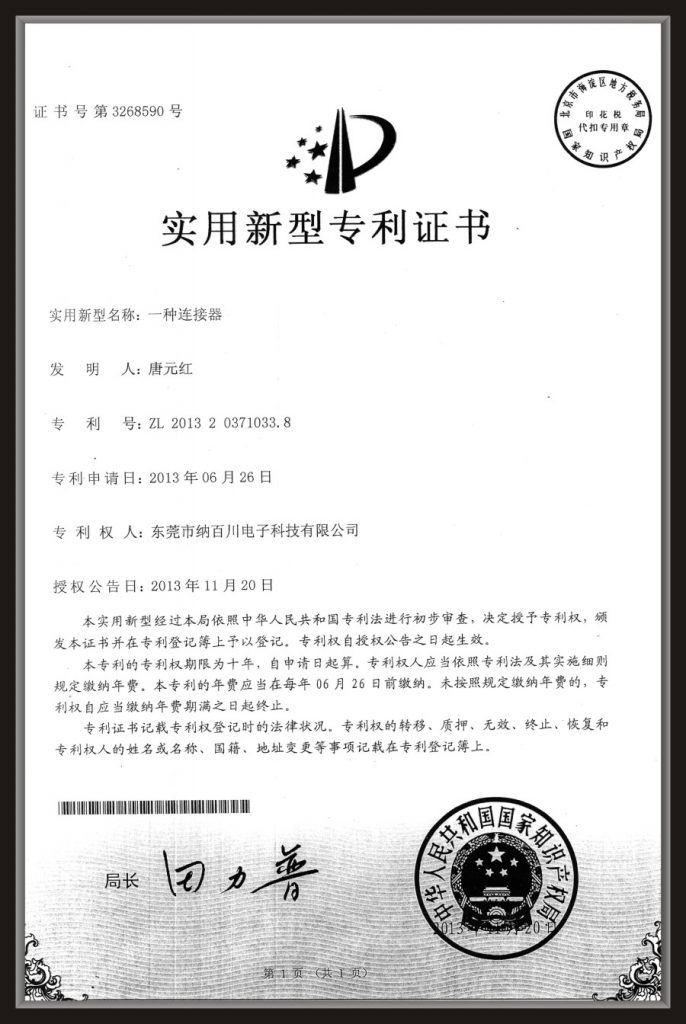 Patent Certificate (9)
